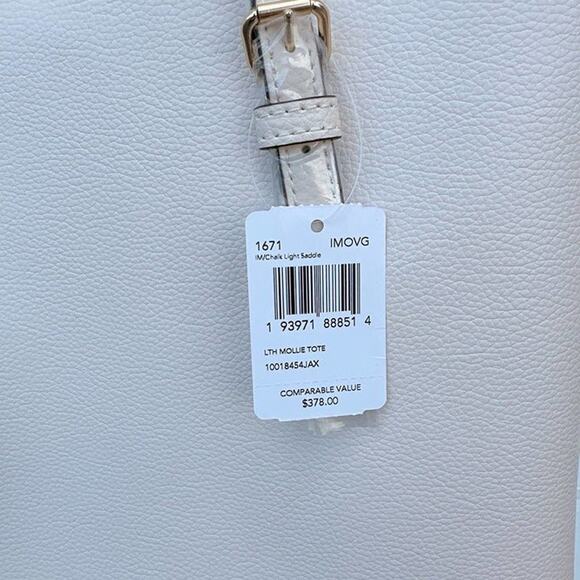 Coach 1671 Mollie Tote In Chalk Light Saddle - Picture 5 of 6